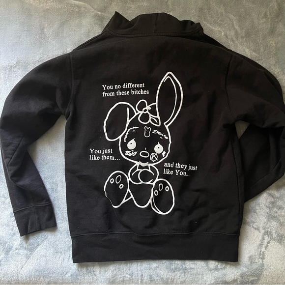 Other - Lil Tracy black bunny tour hoodie men’s small